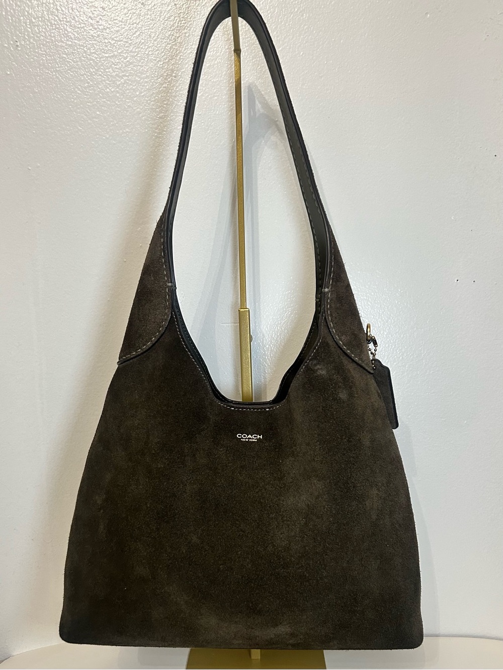 🍁COACH Brooklyn 28 in Olive Suede